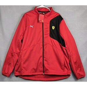 New Puma Ferrari Formula 1 F1 Peroni Softshell Jacket Red/Black Size 3x